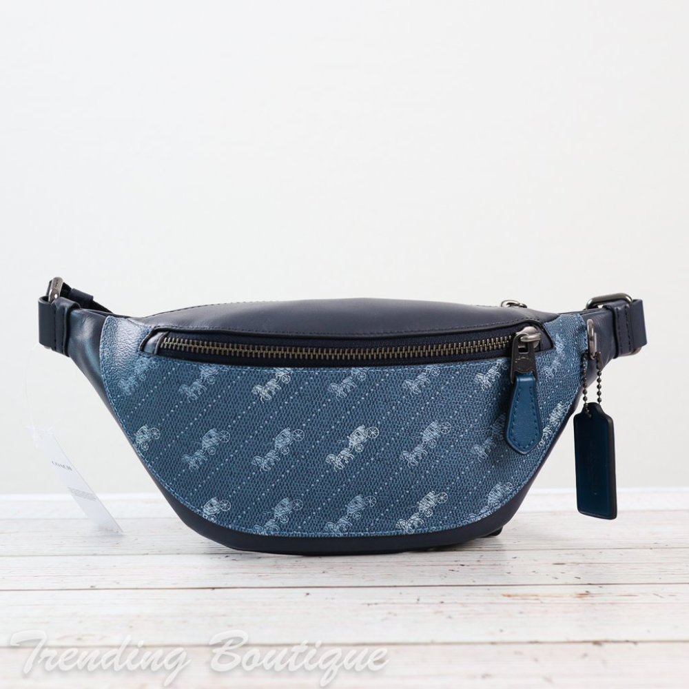 NWT Coach Warren Mini Belt Bag with  Dot Print